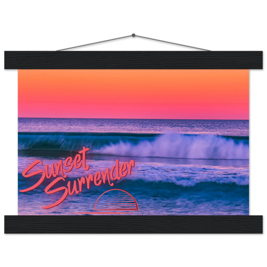The Wave - Sunset Surrender Premium Matte Paper Poster with Hanger