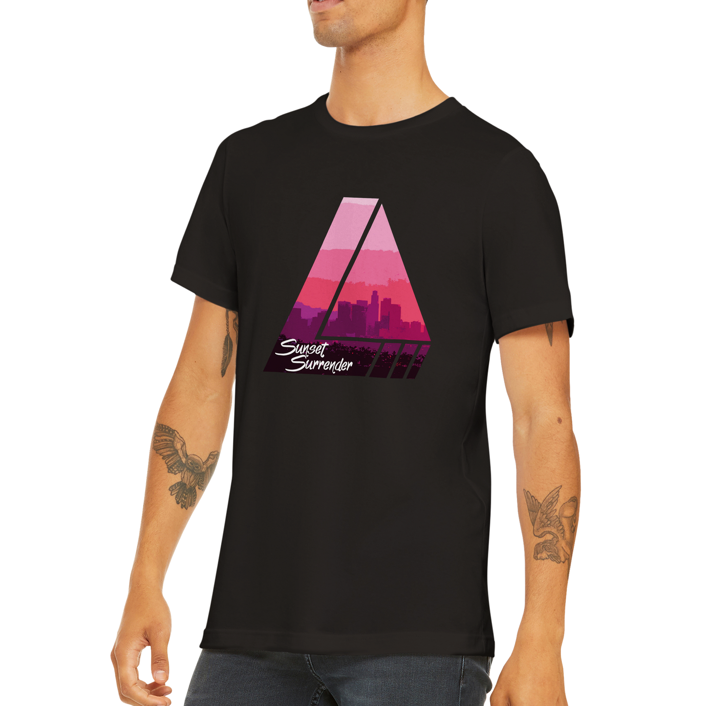 8 Bit Los Angeles Purple T-shirt (Unisex)  | Sunset Surrender